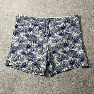 Peter Millar Swim Trunks Mens Large Fish Tropical Skulls Shorts Seaside Golf